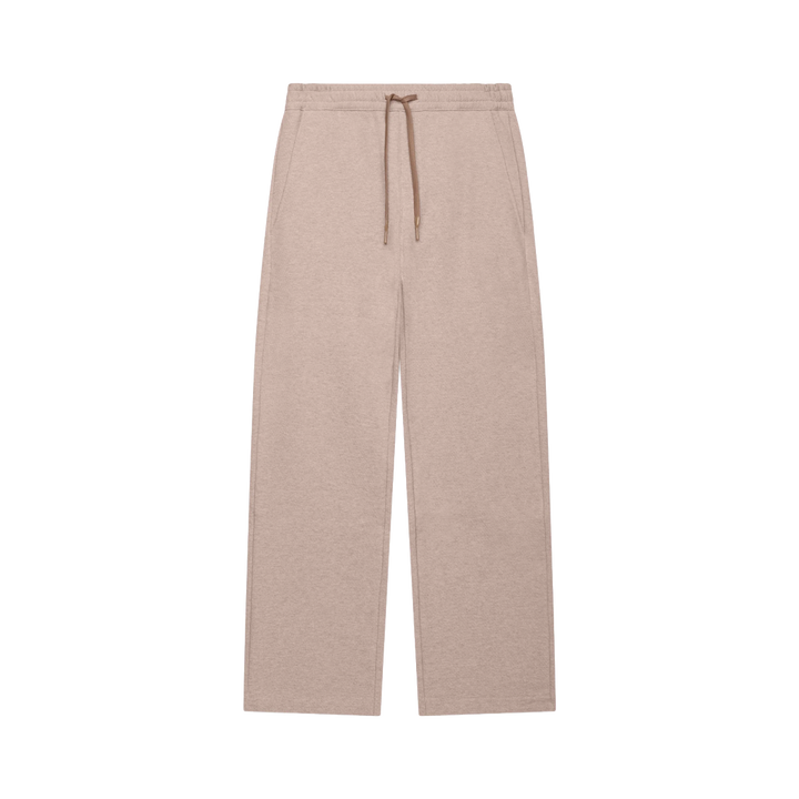 VALENZA - FLEECE ZIP SPORT TROUSERS LIGHT TAUPE MELANGE