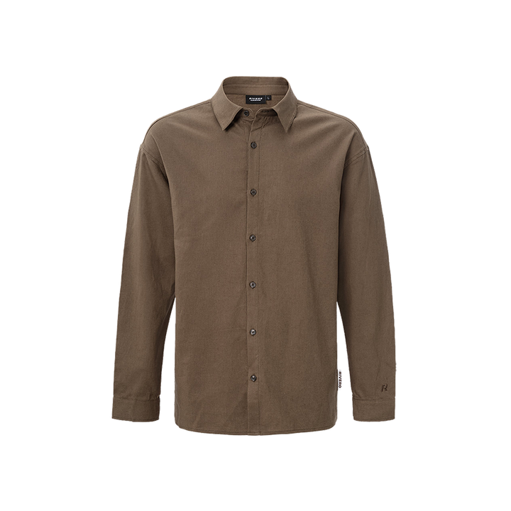 RIVERO - LINEN SHIRT BROWN