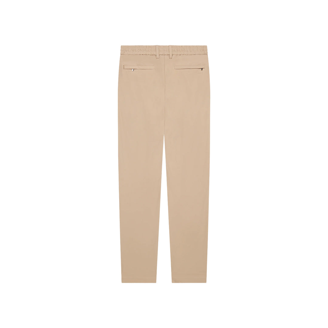 VALENZA - WARM TECH STRETCH TAPERED TROUSERS - BEIGE