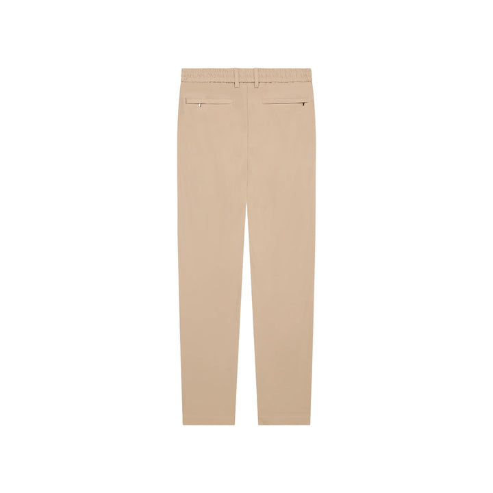 VALENZA - WARM TECH STRETCH TAPERED TROUSERS - BEIGE