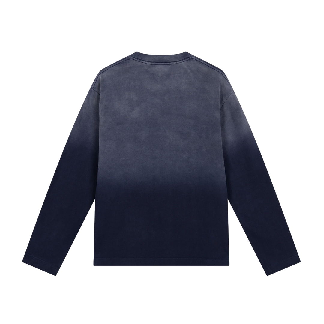 RIVERO - MIDNIGHT WASHED STATEMENT LONGSLEEVE TEE
