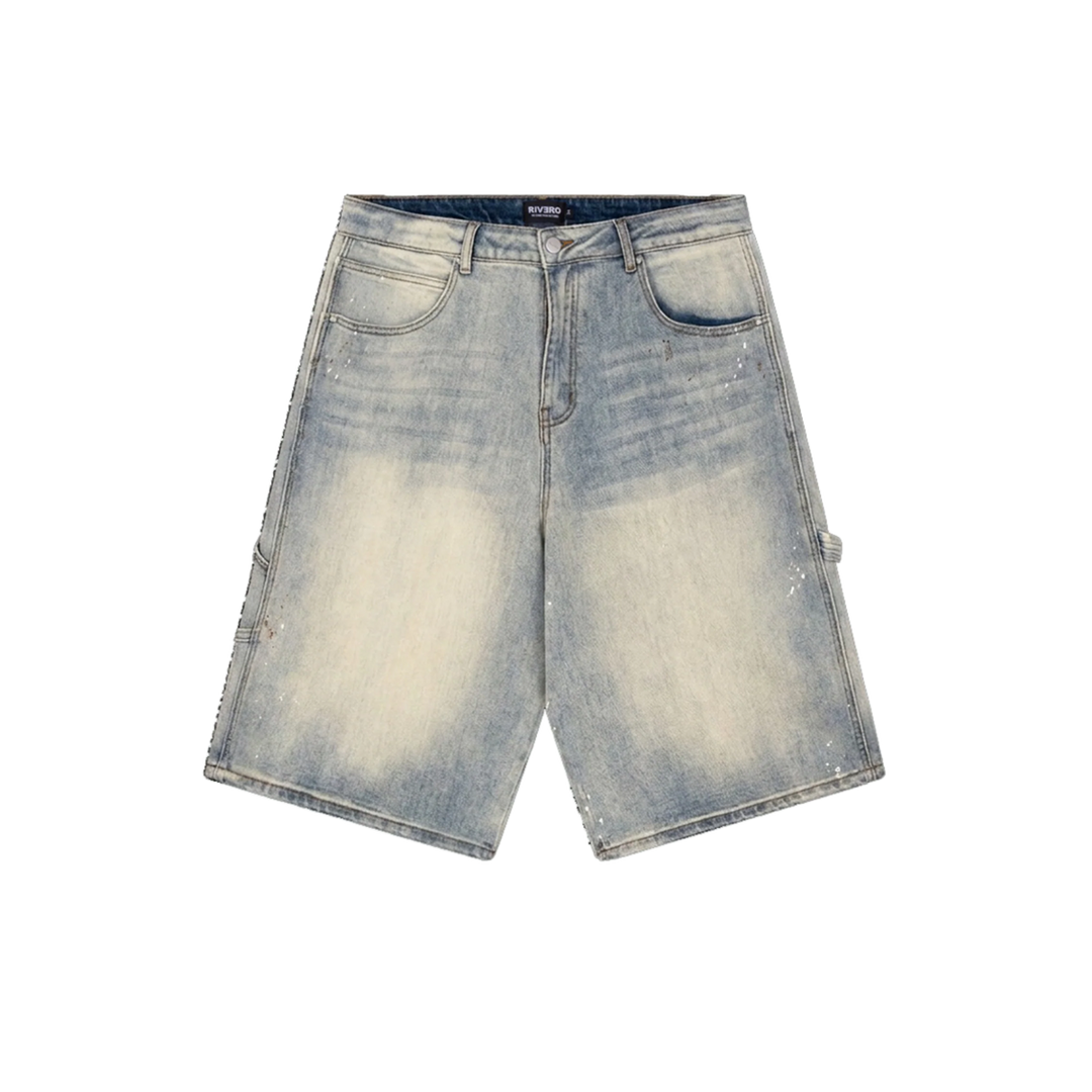 RIVERO - MIST FADE DENIM JORTS
