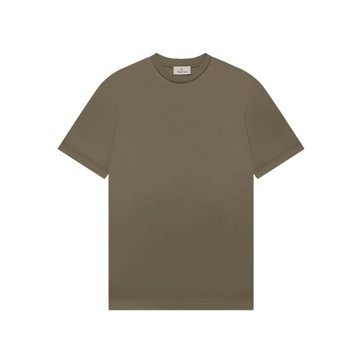VALENZA - INTERLOCK SUPIMA T-SHIRT  - ARMY GREEN