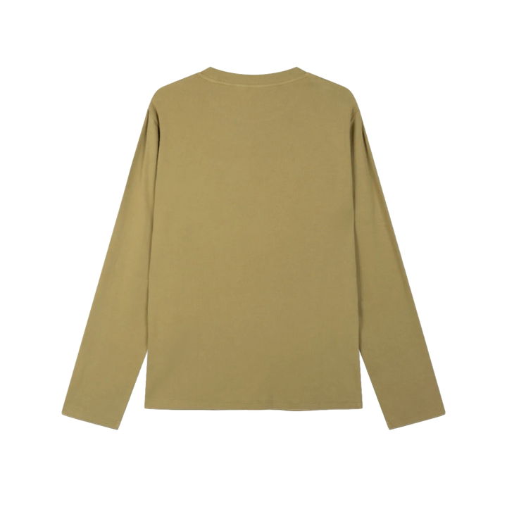 RIVERO - SIGNATURE SLIM FIT RIBBED LONGSLEEVE - OLIVE