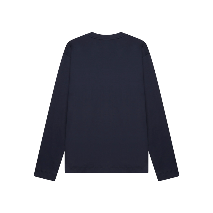 VALENZA - INTERLOCK SUPIMA T-SHIRT LONG SLEEVE - NAVY