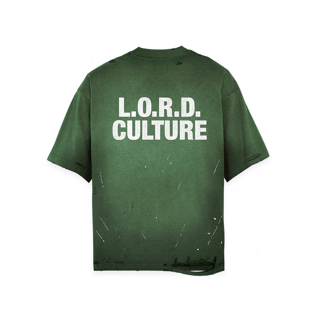 LORD CULTURE - DESTROYED NSFW TEE - GREEN