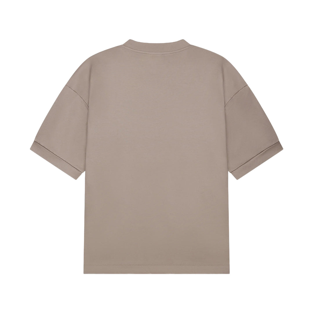 VALENZA - INTERLOCK SUPIMA OVERSIZED T-SHIRT LEAD GREY