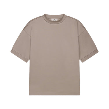 VALENZA - INTERLOCK SUPIMA OVERSIZED T-SHIRT LEAD GREY