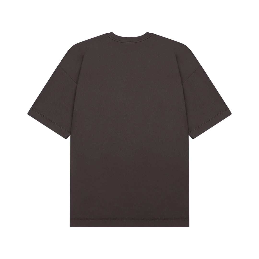 VALENZA - INTERLOCK SUPIMA OVERSIZED T-SHIRT EBONY BROWN