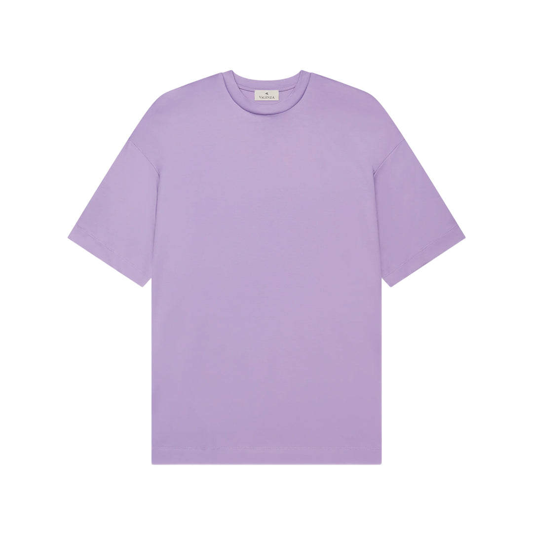 VALENZA - INTERLOCK SUPIMA T-SHIRT  - VIOLET