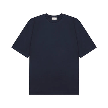 VALENZA - INTERLOCK SUPIMA OVERSIZED T-SHIRT NAVY