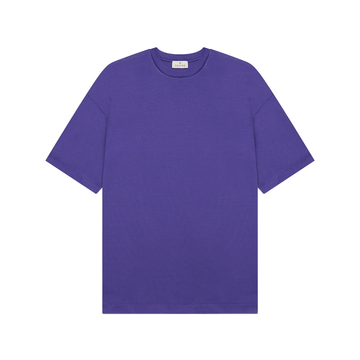 VALENZA - INTERLOCK SUPIMA T-SHIRT  - PURPLE