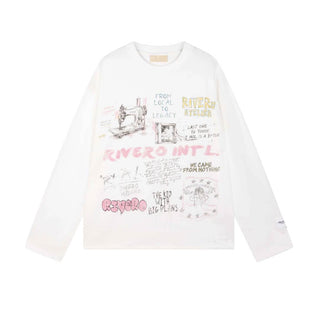 RIVERO - SKETCHBOOK LONGSLEEVE WHITE