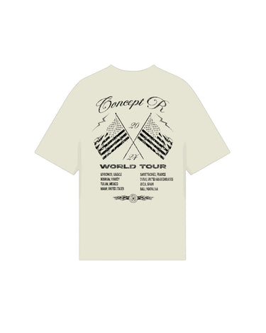 CONCEPT R - WORLD TOUR TEE - BEIGE