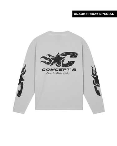 CONCEPT R - BORN TO INSPIRE LONGSLEEVE - GREY * PRE ORDER