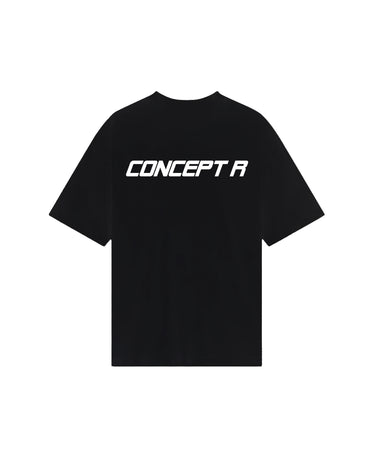 CONCEPT R - LOGO TEE - BLACK WHITE