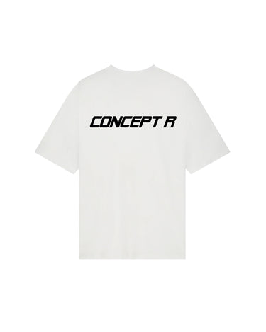 CONCEPT R - LOGO TEE - WHITE BLACK
