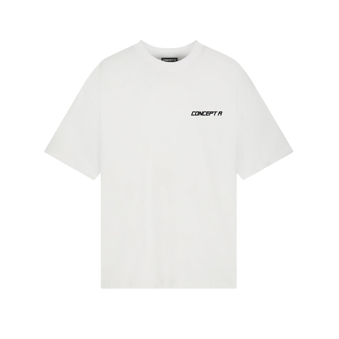 CONCEPT R - LOGO TEE - WHITE BLACK