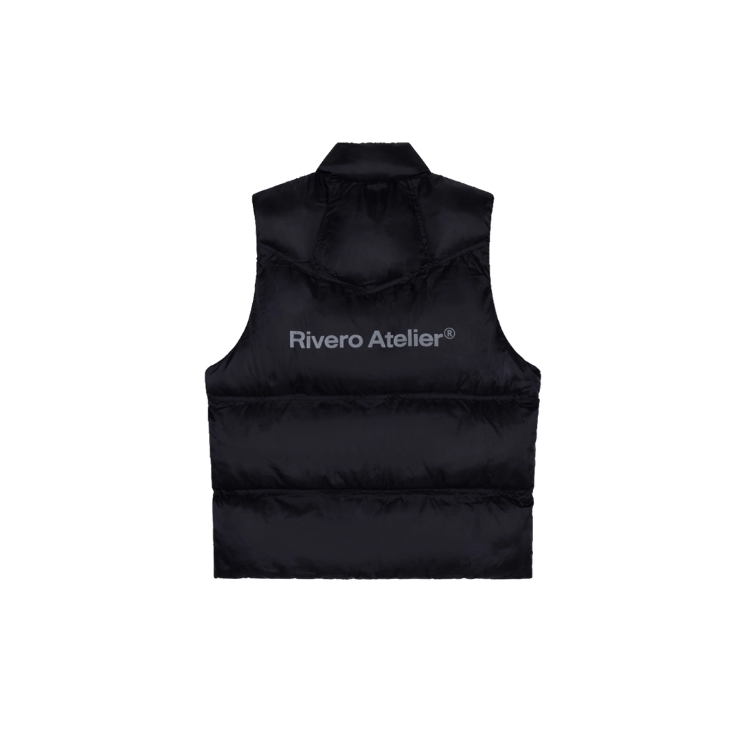 RIVERO - STUDIO PUFFER VEST BLACK