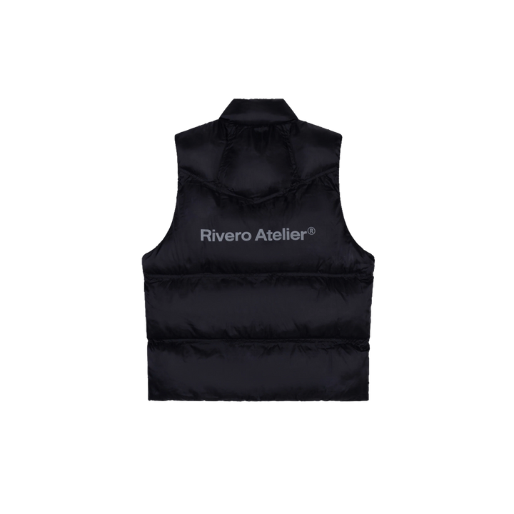 RIVERO - STUDIO PUFFER VEST BLACK