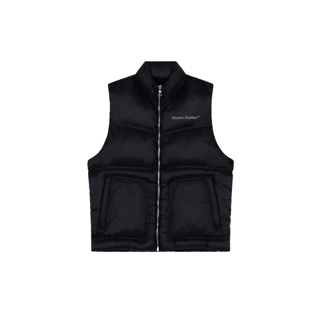 RIVERO - STUDIO PUFFER VEST BLACK