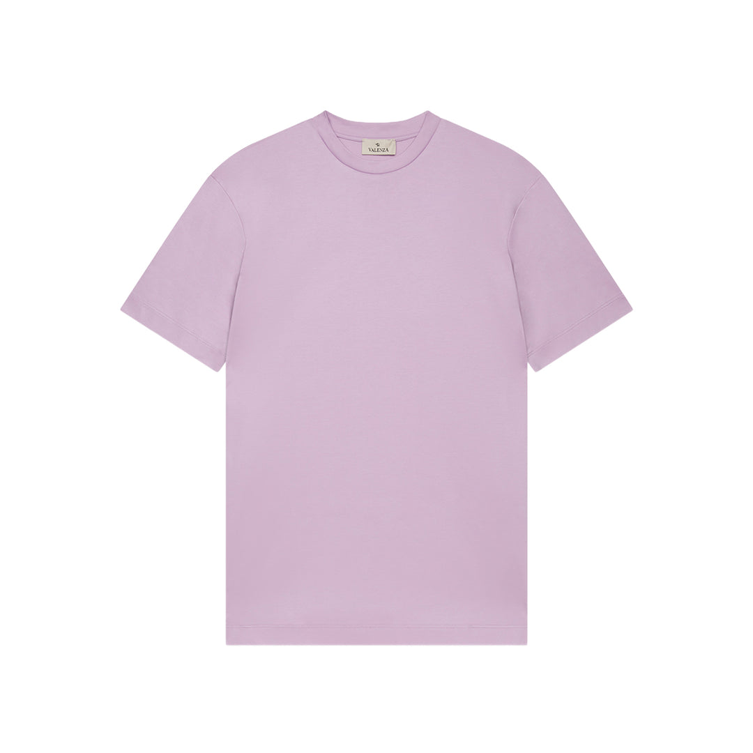 VALENZA - INTERLOCK SUPIMA T-SHIRT LIGHT PURPLE