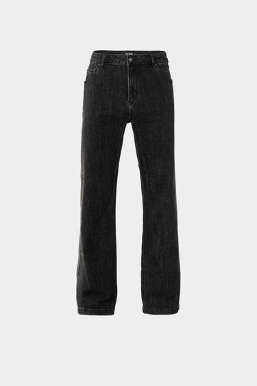 RIVERO- RELAXED EDGE DENIM JEANS DARK GREY