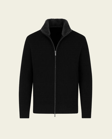 RIMA - FURNECK JACKET - BLACK