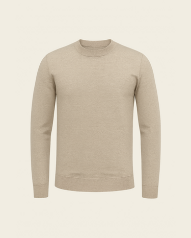 RIMA - CASHWOOL CREWNECK SWEATER BEIGE