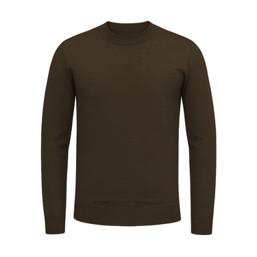 RIMA - CASHWOOL CREWNECK SWEATER BROWN