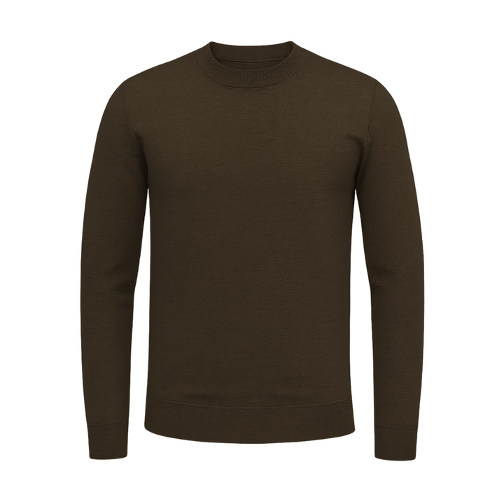 RIMA - CASHWOOL CREWNECK SWEATER BROWN