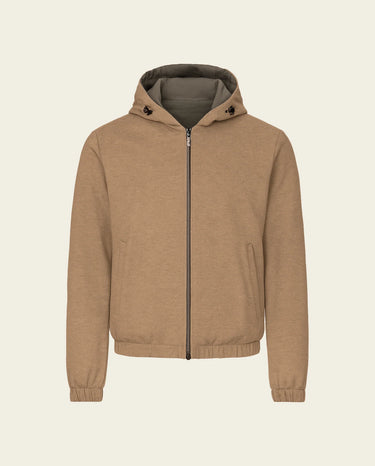 RIMA - REVERSIBLE JACKET - BROWN/BEIGE