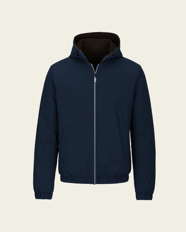 RIMA - REVERSIBLE JACKET - NAVY/BROWN