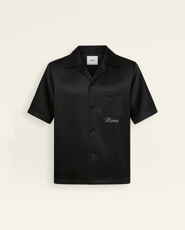 RIMA - SATIN SHIRT - BLACK