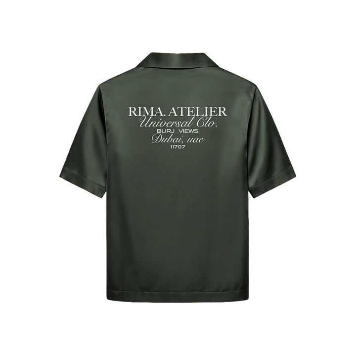 RIMA - SATIN SHIRT - GREEN