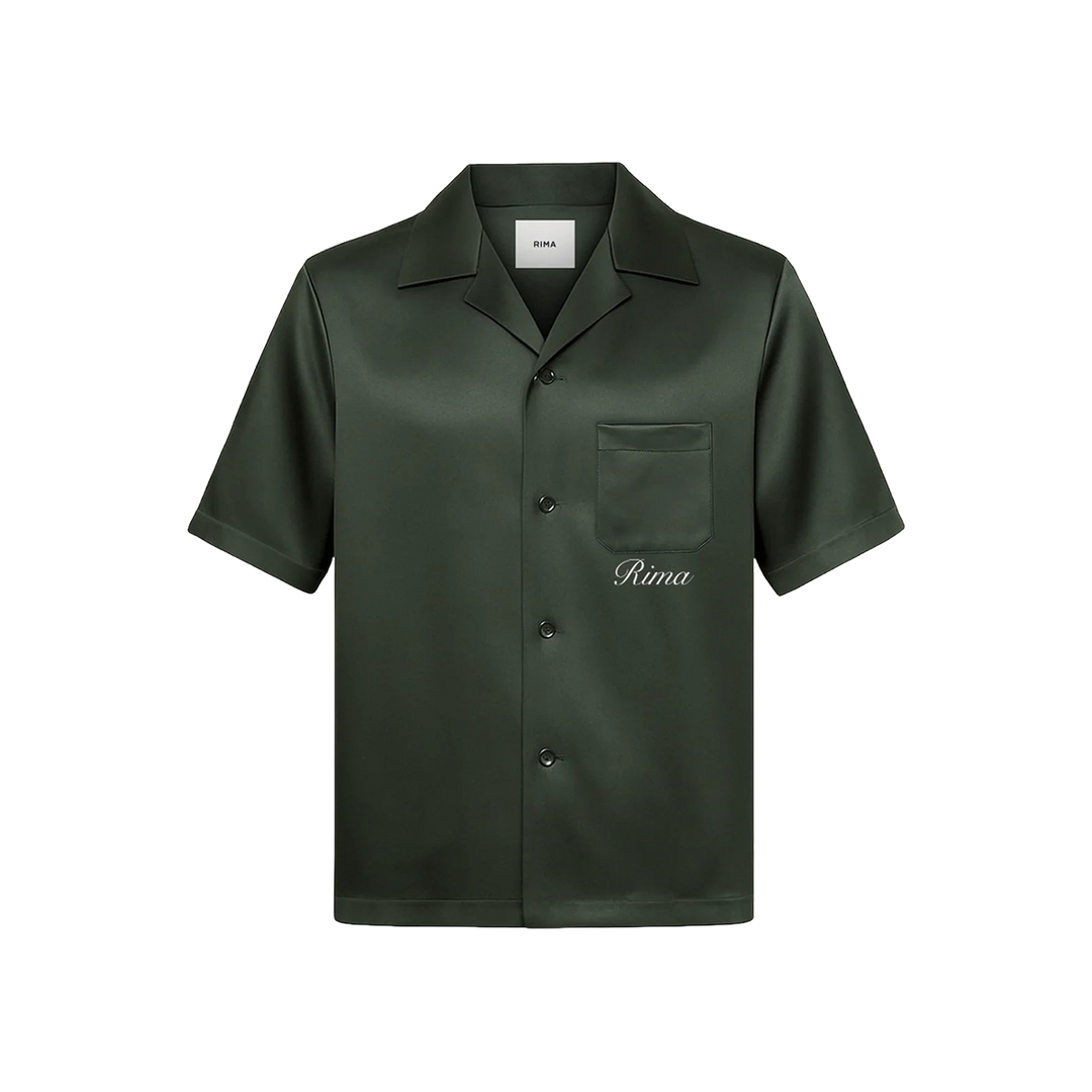 RIMA - SATIN SHIRT - GREEN