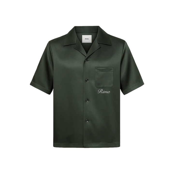 RIMA - SATIN SHIRT - GREEN