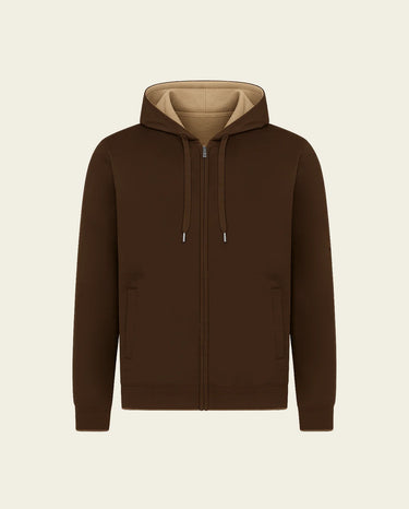 RIMA - WEEKEND ZIPPER VEST - BROWN