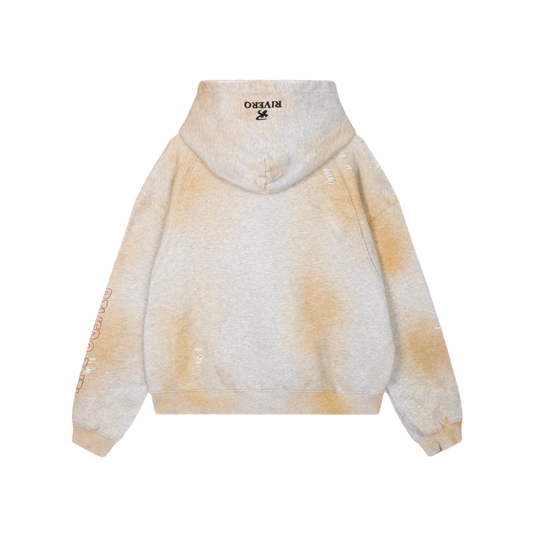 RIVERO - DOCUMENTARY DIRTY WASHED ZIP HOODIE
