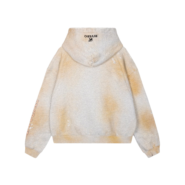 RIVERO - DOCUMENTARY DIRTY WASHED ZIP HOODIE