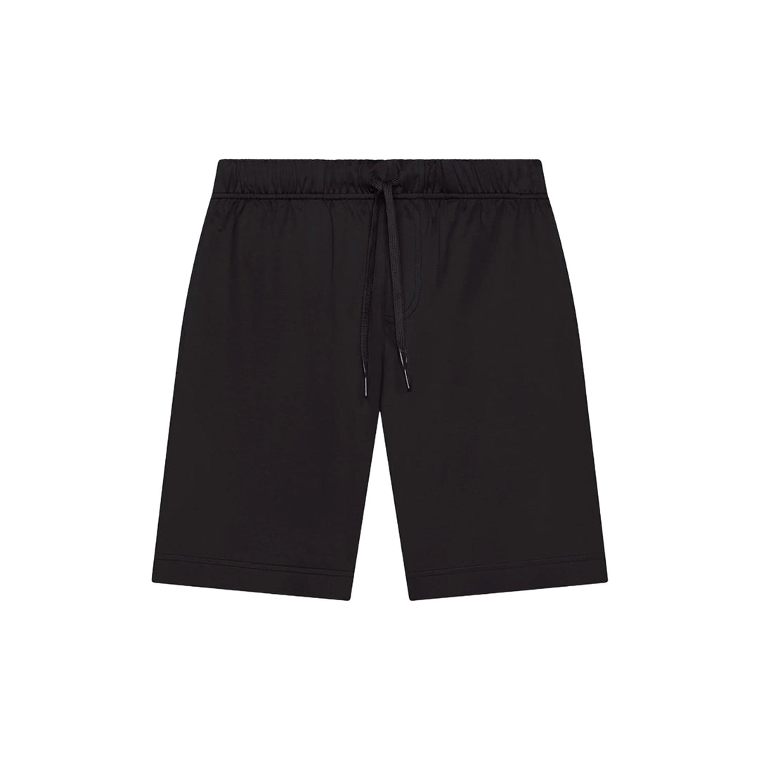 VALENZA - INTERLOCK SUPIMA SPORT SHORTS - BLACK