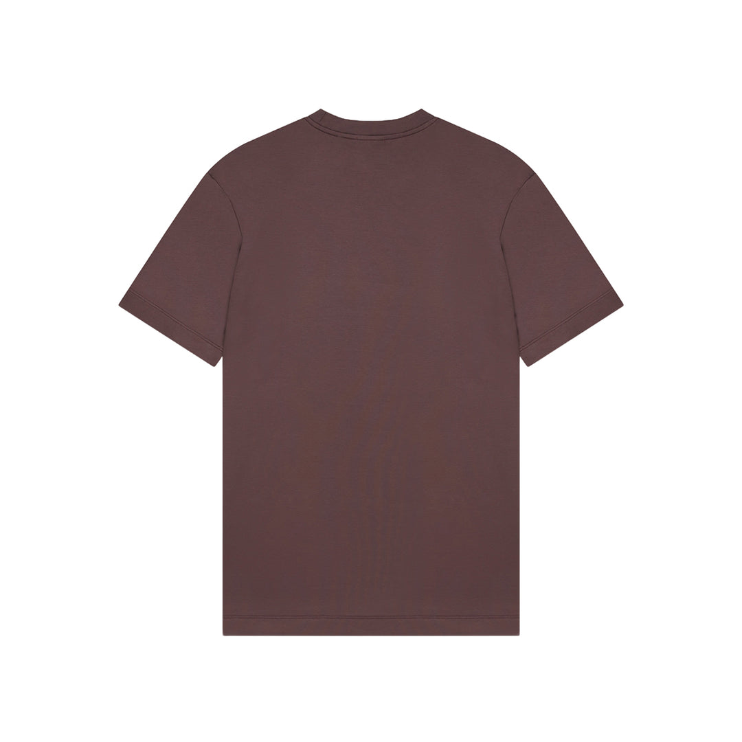 VALENZA - INTERLOCK SUPIMA T-SHIRT DARK SIENNA