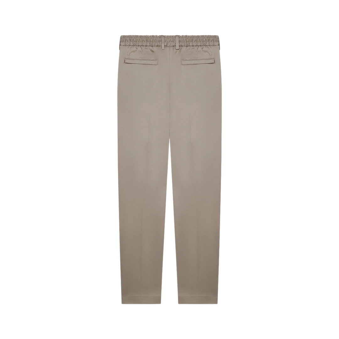 VALENZA - SUPIMA TAPERED TROUSER - LEAD GREY