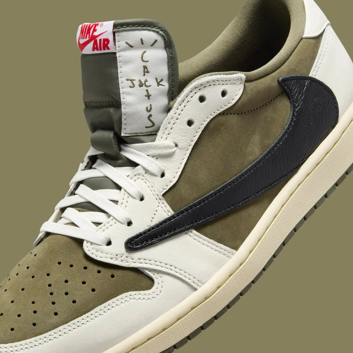 JORDAN 1 RETRO OG SP LOW TRAVIS SCOTT MEDIUM OLIVE