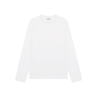 VALENZA - INTERLOCK SUPIMA T-SHIRT LONG SLEEVE - WHITE