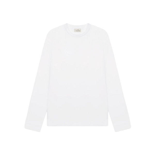 VALENZA - INTERLOCK SUPIMA T-SHIRT LONG SLEEVE - WHITE