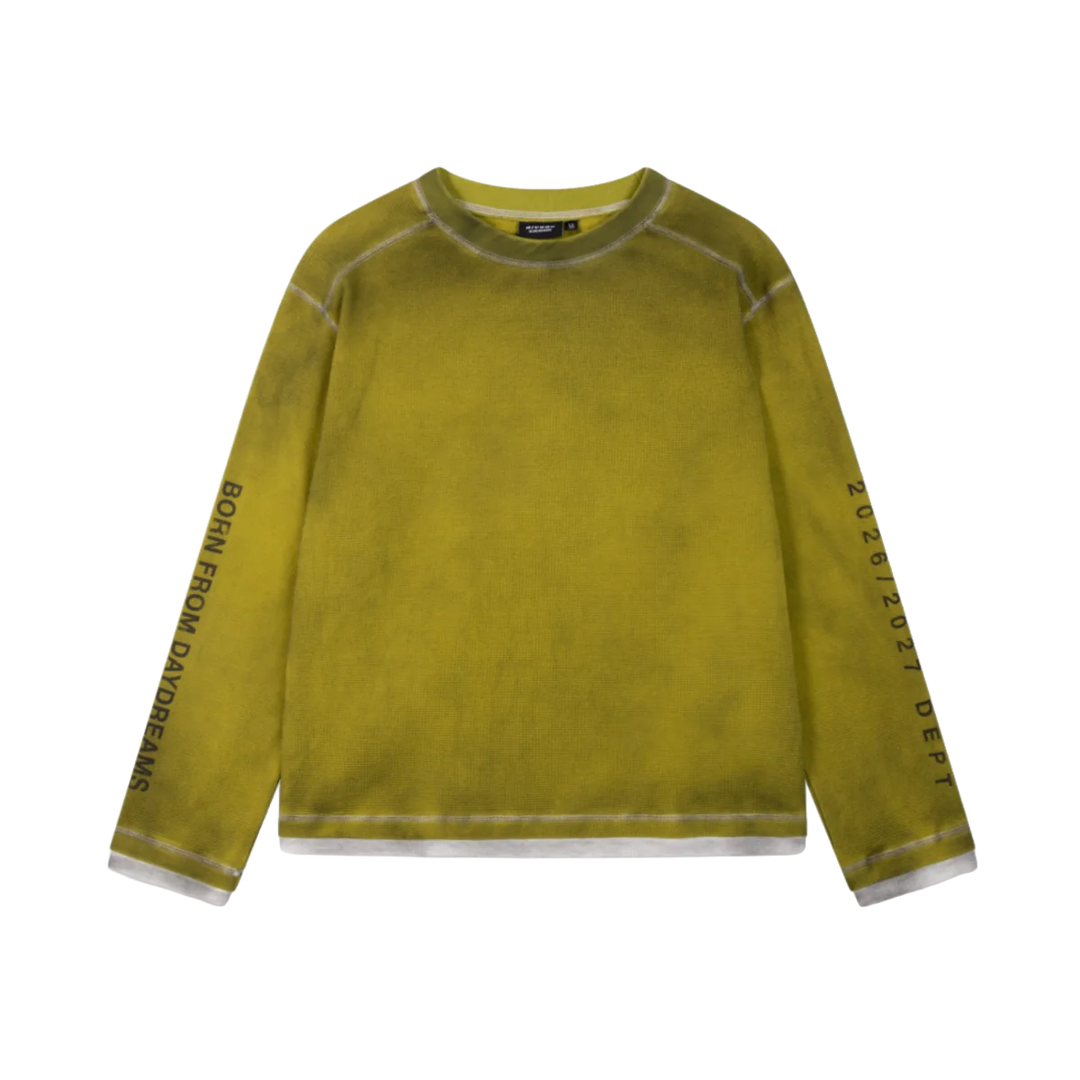 RIVERO - CONTRAST AGED WAFFLE LONGSLEEVE