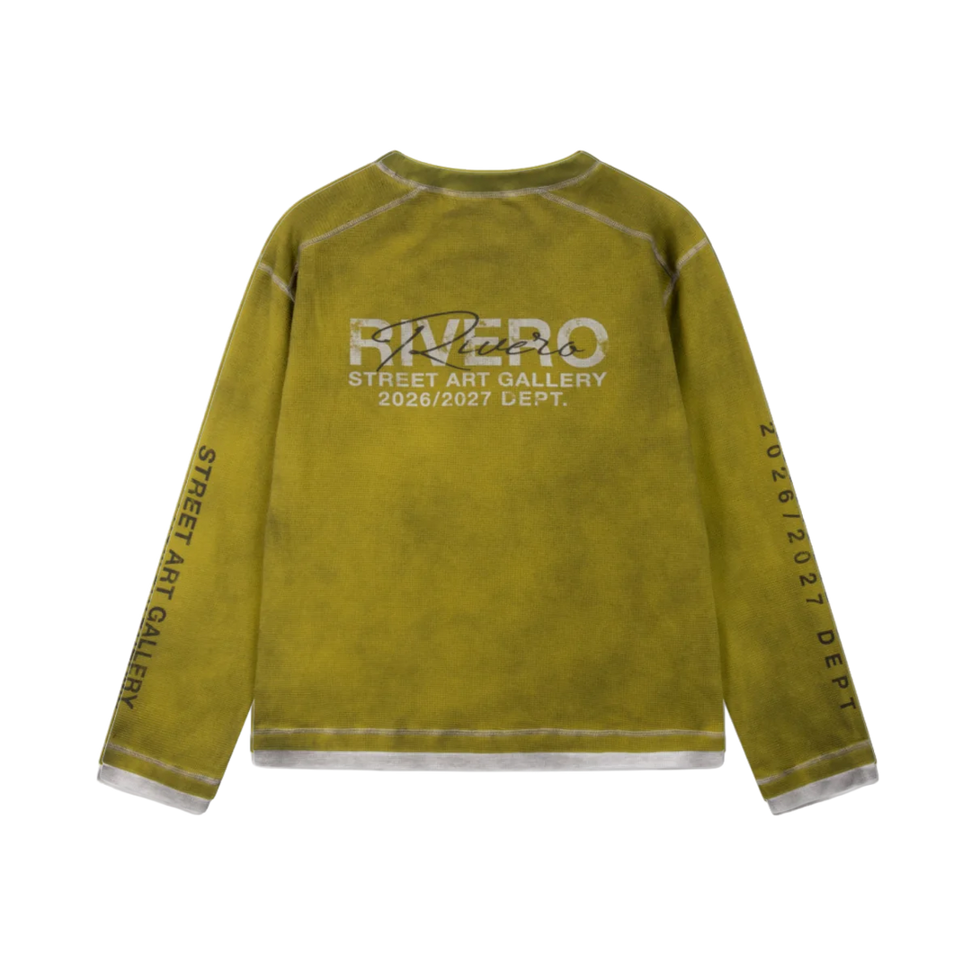 RIVERO - CONTRAST AGED WAFFLE LONGSLEEVE