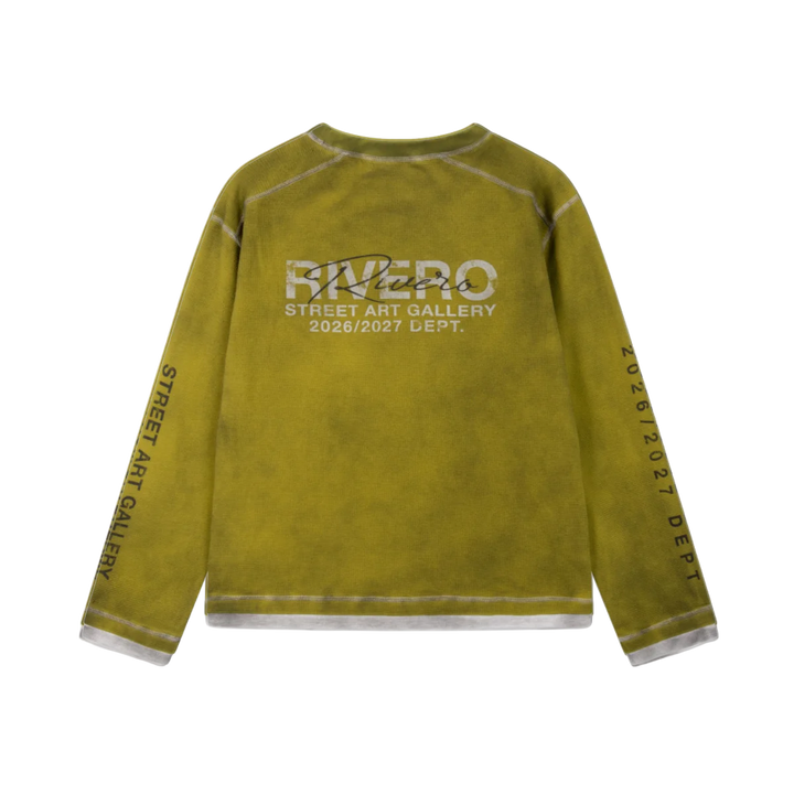 RIVERO - CONTRAST AGED WAFFLE LONGSLEEVE