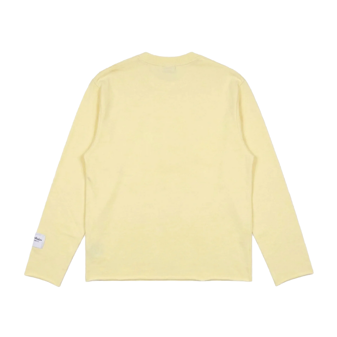 RIVERO - ATELIER DISTRESSED LONGSLEEVE - SOFT YELLOW